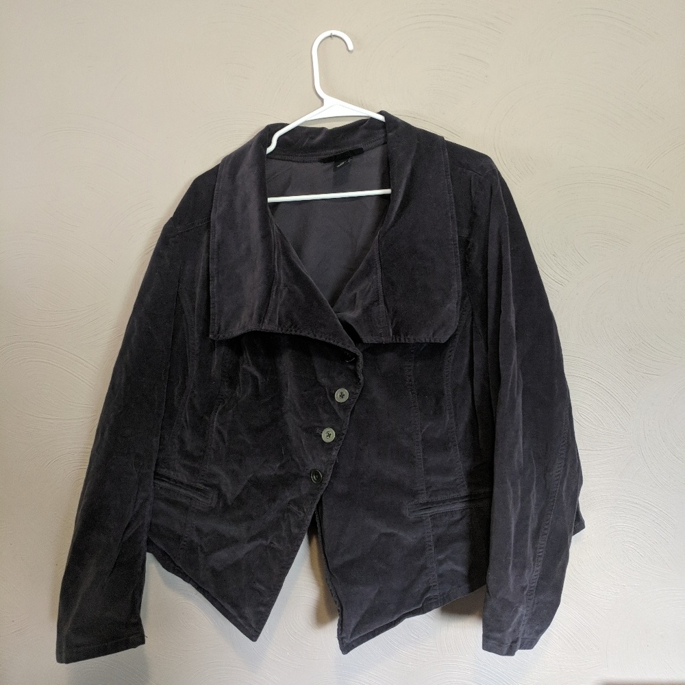 Slate blue cordoroy jacket Lane Bryant sz 28